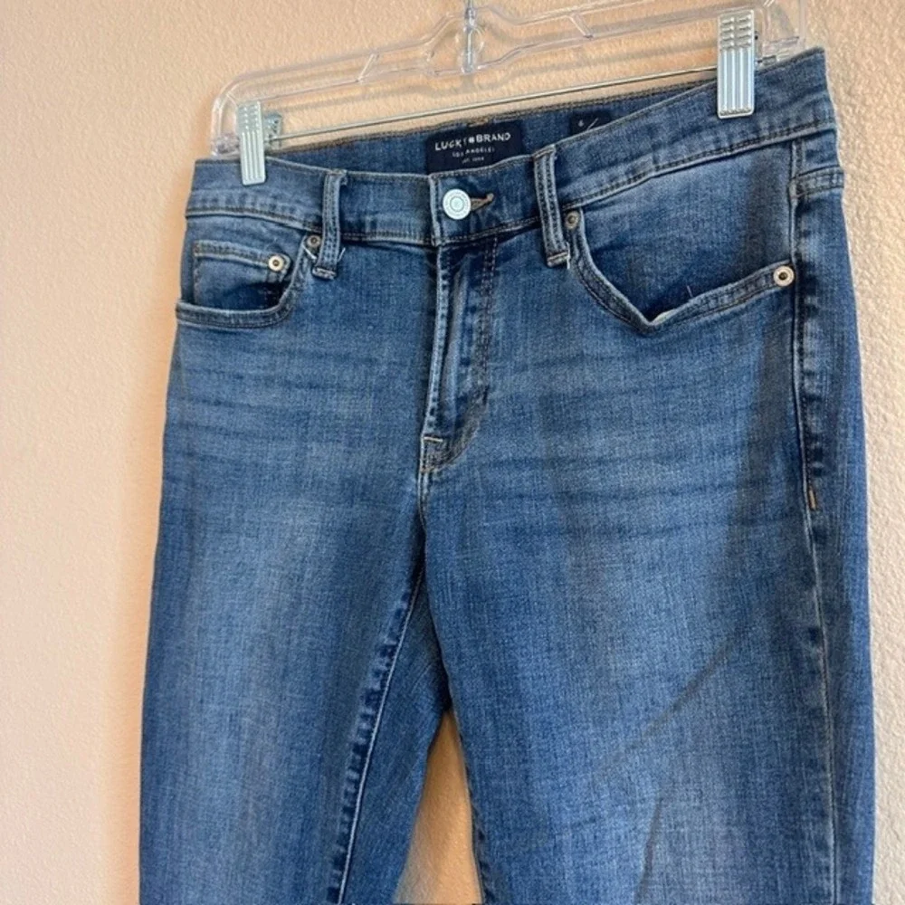 Lucky Brand Women's Sweet Boot Ankle Denim Blue Stretch Jeans 6/28‎